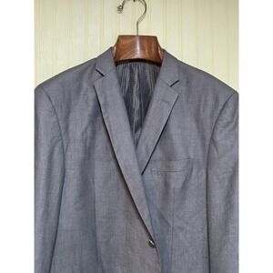 Giorgio Fiorelli Blazer Mens 48 Gray 2 Button Vented Lined Suit Jacket G4500